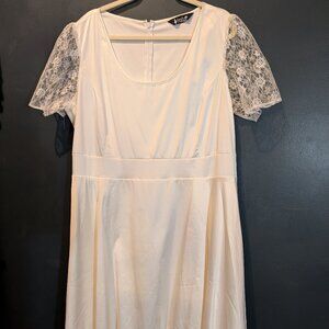 Pearl White Pin Up Dress